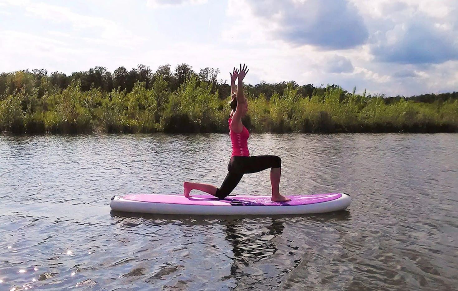 Stand up paddling Yoga Graz