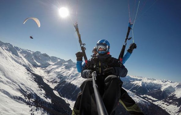 Gleitschirm Thermikflug Davos