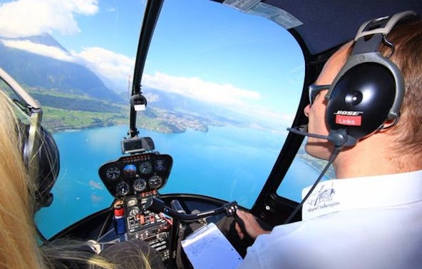 Helikopterflug über Luzern