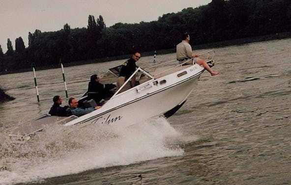 Motorboot fahren Speyer für 4