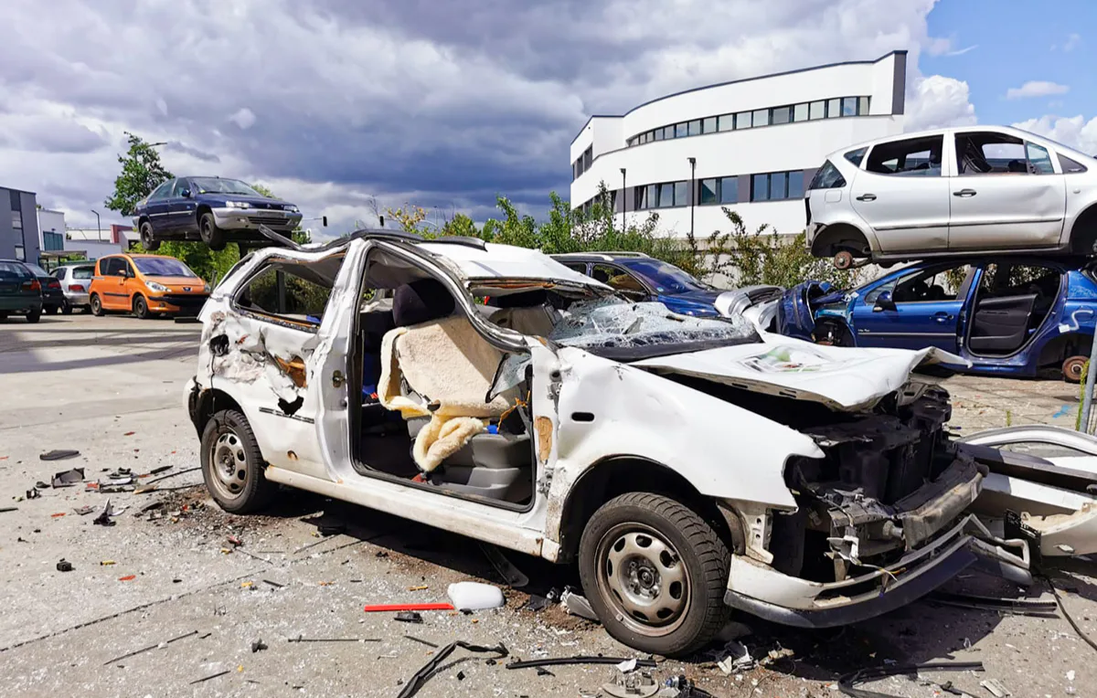 Auto zertrümmern Krostitz - 3
