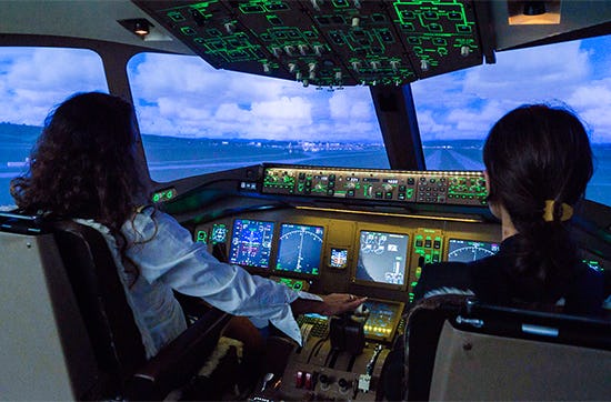 Flugsimulator Boeing 777 in Zürich (30 Min)
