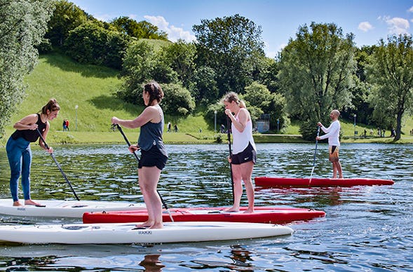 SUP Anfängerkurs Olympiasee (1 Std.)