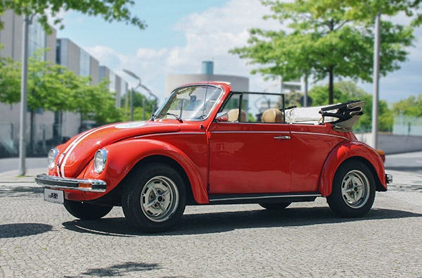 VW Käfer Cabrio mieten Berlin für 2 (4 Std.)