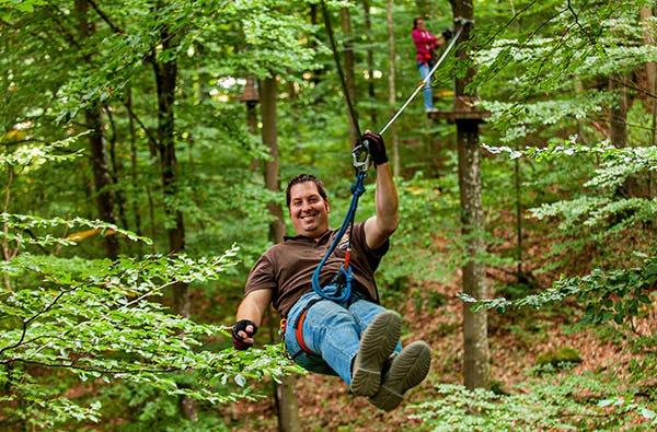 Ziplining und Adventure-Minigolf in der Vulkaneifel