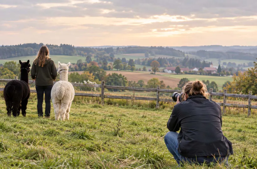 Alpaka Fotoshooting Taufkirchen