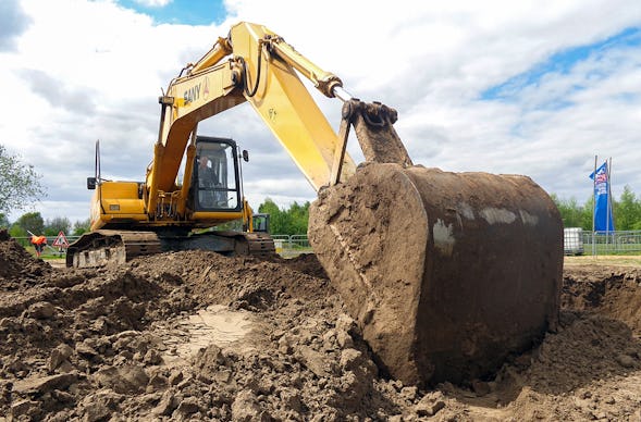 Bagger fahren in Haren
