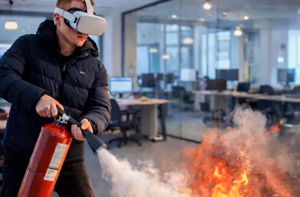 Brandschutztraining mit VR Mainz