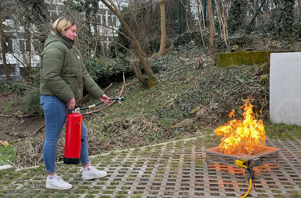 Brandschutztraining mit VR Mainz