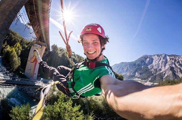 Canyoning & Mega Swing im Ötztal