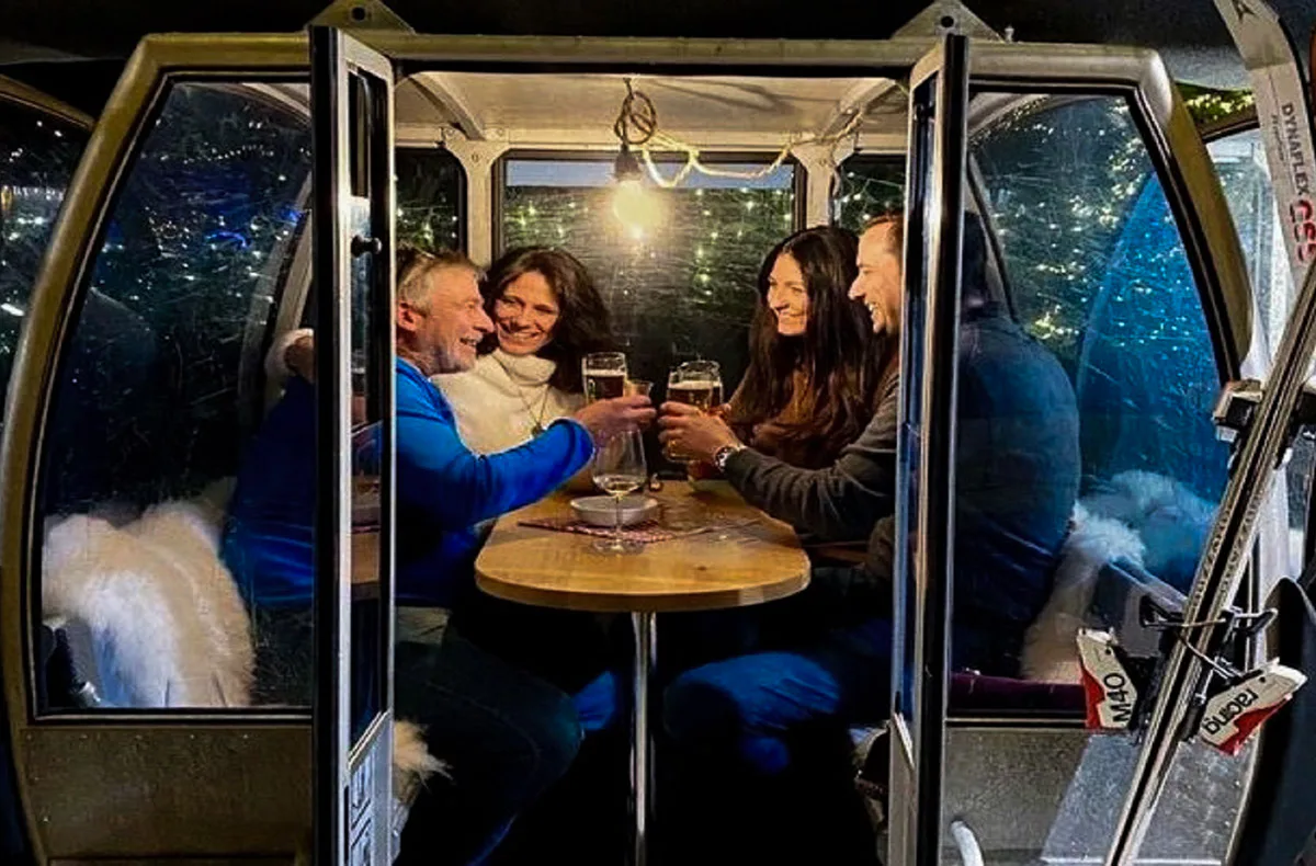 Fondue in der stehenden Skigondel Furth bei Landshut für 2 - 3