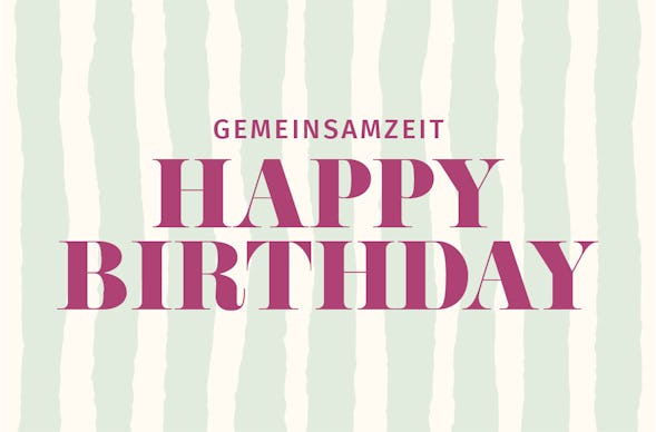 Flexibles Geschenk Geburtstag (Streifen)