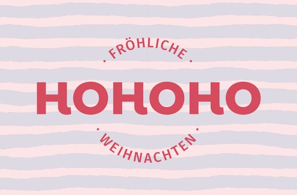 Flexibles Geschenk HoHoHo
