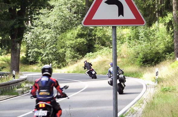 Motorradtraining Kurvenfahrt Bamberg