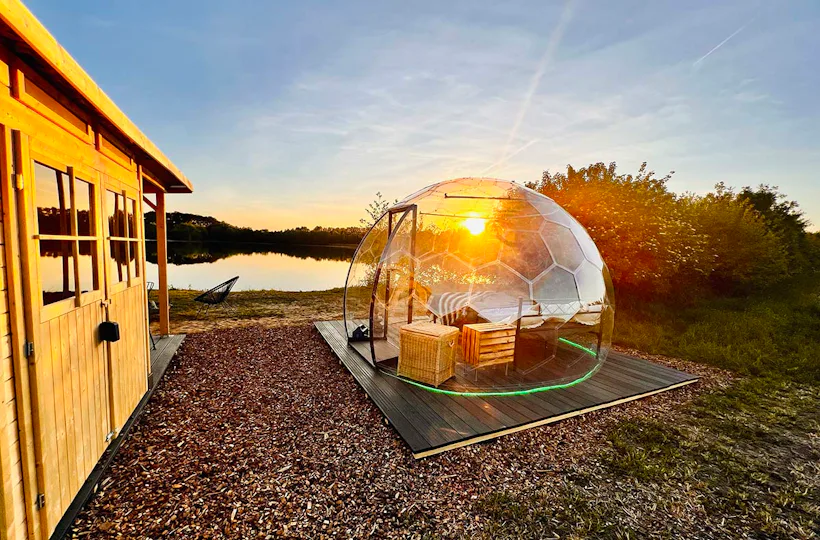 Winterliche Bubble Übernachtung am See Wadersloh für 2 (1 Nacht)